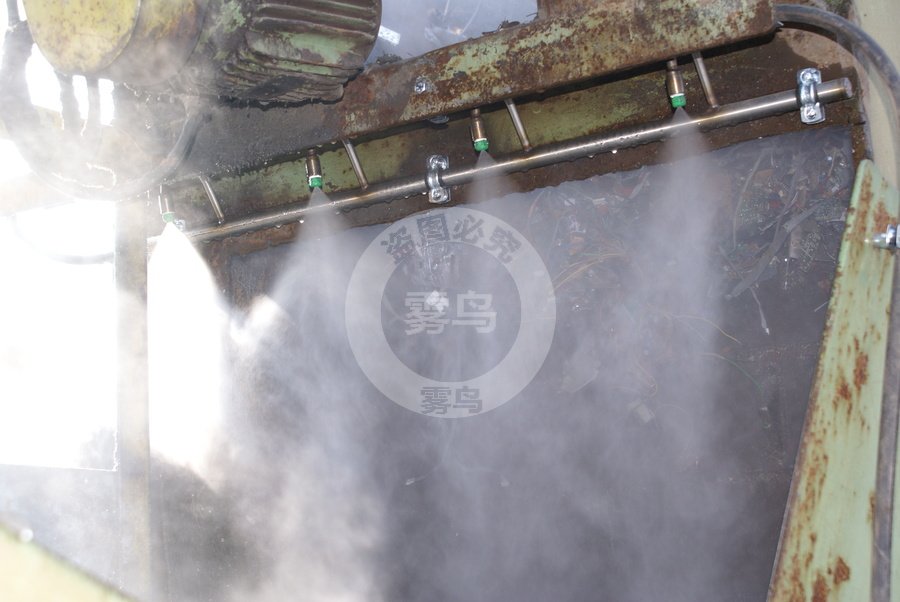 高壓噴霧系統的噴霧除塵功能